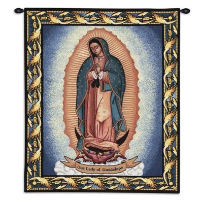  The Virgin of Guadalupe -  A Tapestry Woven from Faith and Color!