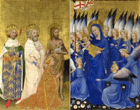  The Wilton Diptych - การ depictions ศักดิ์สิทธิ์ ของการนมัสการ และ ความงามอันวิจิตรของสี